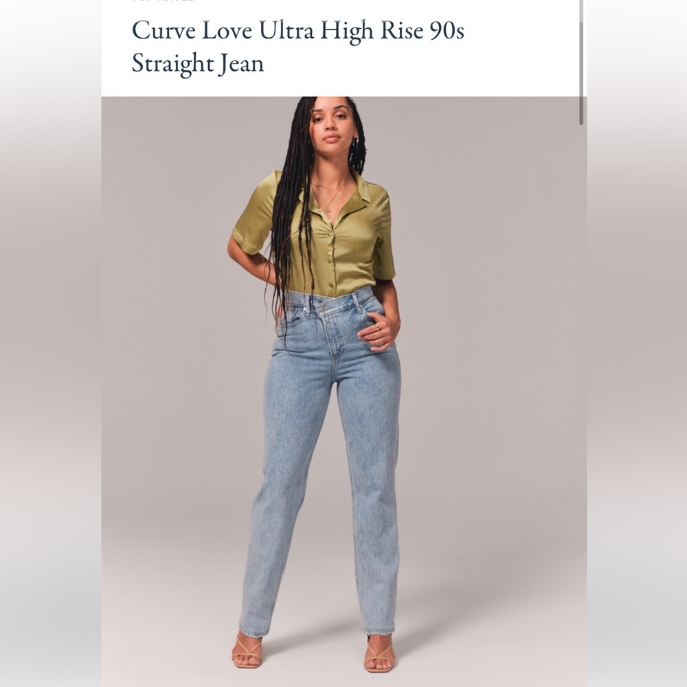 Abercrombie Curve Love Straight Jeans